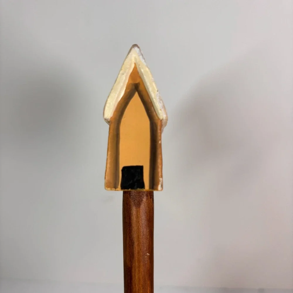 Cozy Cabin & Pine Tree Wood Serving Utensils Spoon & Fork Hand Painted Rustic